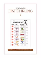 Vorschau - Arbeitsblätter - Stationsarbeit Einführung Ziffer/Zahl "7" Ziffernkurs - Deckblatt