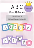 Vorschau - Poster - ABC_Das Alphabet_Tafelmaterial und Material für den Unterricht - Deckblatt