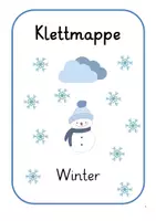 Vorschau - Fördermaterial/Inklusion - Klettmappe Winter - Deckblatt