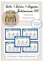 Vorschau - Spiele - 10 Karteien zum Rechnen bis 100 - zweistelliges Rechnen - Seite 1