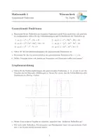 Vorschau - Arbeitsblätter - Ganzrationale Funktionen Linearfaktorzerlegung - Seite 1