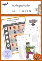 Vorschau - Arbeitsblätter - Würfelgeschichten - Halloween für Klasse 2-4 - Deckblatt