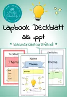 Vorschau - Arbeitsblätter - Lapbook Deckblatt als ppt (editierbar) - Deckblatt