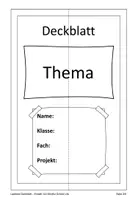 Vorschau - Arbeitsblätter - Lapbook Deckblatt als ppt (editierbar) - Seite 2