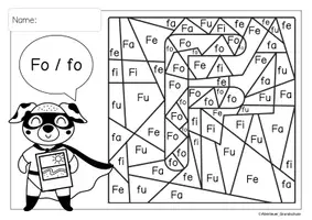 Vorschau - Arbeitsblätter - Buchstaben-Helden: Silben-Suchsel - Seite 3