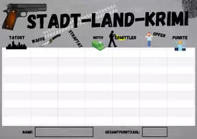Vorschau - Spiele - Spiel: Krimi schreiben - Krimi Stadt-Land-Krimi - Seite 1