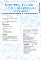 Vorschau - Stundenentwürfe - Materialpaket Sekte, Okkultismus und Aberglaube - Seite 1