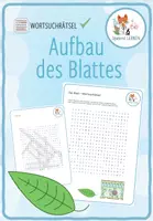 Vorschau - Arbeitsblätter - Aufbau des Blattes – Wortsuchrätsel - Deckblatt