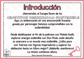 Vista previa - Juegos / Gamificación - Escape Room- Personajes Relevantes y Sostenibilidad - página 1