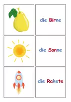 Vorschau - Spiele - Paare finden Wort und Bild in Silbenschrift - Seite 2