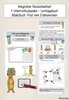 Vorschau - Arbeitsblätter - Materialpaket - Integrative Deutscheinheit Post vom Erdmännchen - Deckblatt