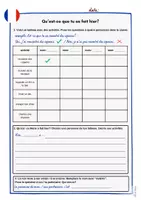Vorschau - Arbeitsblätter - Passé Composé - faire un interview - Seite 2
