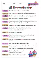 Vorschau - Arbeitsblätter - some and any | 3 Arbeitsblätter im Kontext cupcake shop - Seite 2