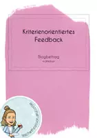 Vorschau - Arbeitsblätter - Feedbackbogen I Blogbeitrag I Lyrik I editierbar - Deckblatt