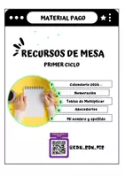 Vista previa - Unidades / Secuencias / Situaciones de Aprendizaje - Carpita de mesa para la enseñanza - página 1