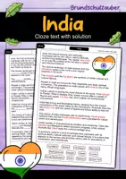 Vorschau - Arbeitsblätter - India - savings package - Material package (English) - Seite 1