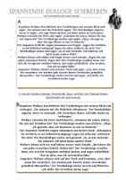 Vorschau - Arbeitsblätter - Synonyme für sagen - Spannende Dialoge schreiben (Krimi) - Seite 1