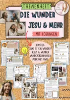 Vorschau - Unterrichtsreihen - Themenheft Wunder Jesu / Wundererzählungen mit Lösungen (Klasse 5/6/7) - Deckblatt