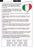 Vorschau - Arbeitsblätter - Italy - Cloze with solution - Countries (English) - Seite 2