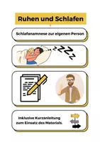 Vorschau - Arbeitsblätter - Auftrag: Erstellen einer Schlafanamnese zur eigenen Person - Deckblatt