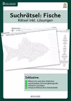 Vorschau - Spiele - Suchrätsel (Suchsel) - Fische - Deckblatt