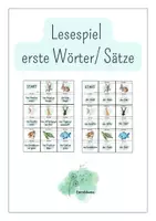 Vorschau - Spiele - Lesespiel erste Wörter und erste Sätze - Deckblatt