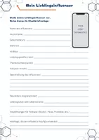 Vorschau - Arbeitsblätter - Mein Lieblingsinfluencer - Deckblatt