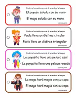 Vista previa - Juegos / Gamificación - Llaveros Halloween y Carnaval: Comprensión lectora - página 3