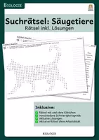 Vorschau - Spiele - Materialpaket - Suchrätsel Biologie - Seite 1