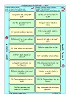 Vorschau - Spiele - Tandem Activity / Tandembögen - Simple Past - Questions - 6. / 7. Klasse - Seite 3