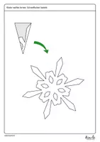 Vorschau - Arbeitsblätter - Schneeflocken basteln aus Papier (falten und schneiden) - Seite 2