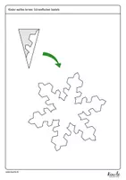 Vorschau - Arbeitsblätter - Schneeflocken basteln aus Papier (falten und schneiden) - Seite 3