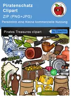 Vorschau - Poster - Piraten Schätze Clipart grafiken - Deckblatt