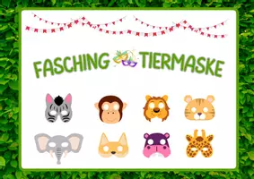 Vorschau - Spiele - Faschingstiermasken - Deckblatt