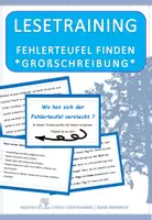 Vorschau - Aufgabenkarten - Fehlerteufel Großschreibung - Lesekarten - Deckblatt