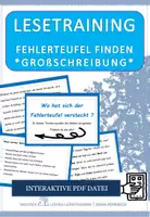 Vorschau - Aufgabenkarten - Fehlerteufel Großschreibung - Lesekarten - Seite 1
