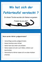 Vorschau - Aufgabenkarten - Fehlerteufel Großschreibung - Lesekarten - Seite 2