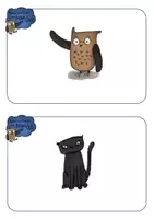 Aperçu - Jeux - Brown Owl at the Zoo - FLASHCARDS and WORDCARDS - Page 1