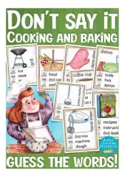 anteprima - Materiale interattivo - cooking and baking food - English game gioco inglese - Pagina di copertina