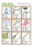 anteprima - Materiale interattivo - cooking and baking food - English game gioco inglese - Pagina 1