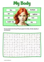 Vista previa - Hojas de trabajo - My Body / Body Parts, Worksheet - página 2