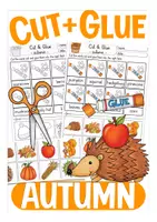 anteprima - Esperimenti - autumn cut and glue worksheets English inglese - Pagina di copertina
