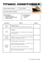 Vorschau - Unterrichtsreihen - Conditionals Titanic Lesson Plan - Seite 1