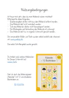 Vorschau - Mal- und Bastelvorlagen - Kalender April Bastelvorlage Küken - Seite 1