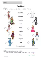 Vorschau - Arbeitsblätter - Wortschatztraining DaZ Fasching - Seite 2