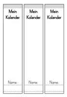 Vorschau - Arbeitsblätter - Kalender zum Basteln und Gestalten - Seite 1