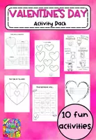 Vista previa - Unidades / Secuencias / Situaciones de Aprendizaje - Pack de San Valentín - Valentine's Day Activity Pack - Portada