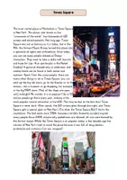 Vorschau - Arbeitsblätter - READING COMPREHENSION New York City Sights Booklet, Postcard - Seite 2