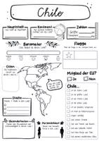 Vorschau - Arbeitsblätter - Chile Steckbrief - Seite 1