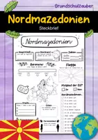 Vorschau - Arbeitsblätter - Nordmazedonien Steckbrief - Deckblatt